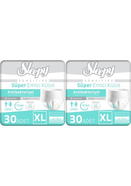 Hasta Bezi Yetişkin Emici Külot Xl - Ekstra Büyük - Extra Large 60 Adet (2pk*30)