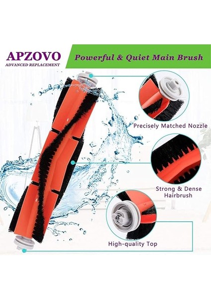 Xiaomi Vakum Robotu Için Aksesuarlar, Xiaomi Roborock S50 S51 S55 S5 Max S6 S60 S65 Yedek Parçaları, Xıaomı Mı Robot, Hepa Filtre, Ana Fırça, Mendil, Yan Fırça - 18 Adet modelleri