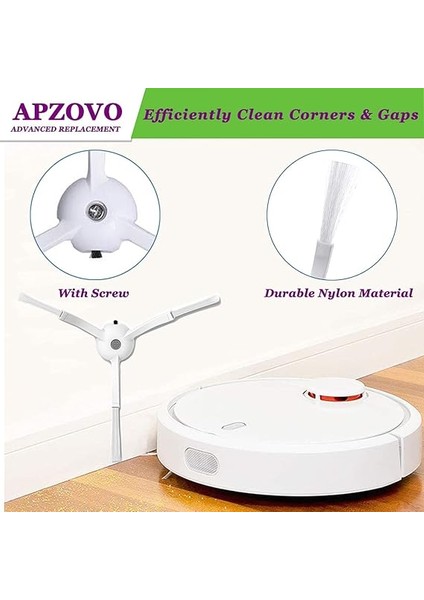 Xiaomi Vakum Robotu Için Aksesuarlar, Xiaomi Roborock S50 S51 S55 S5 Max S6 S60 S65 Yedek Parçaları, Xıaomı Mı Robot, Hepa Filtre, Ana Fırça, Mendil, Yan Fırça - 18 Adet indirimleri