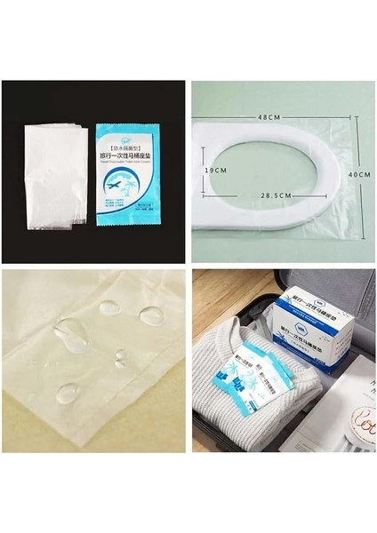 50 Adet Tek Kullanımlık Klozet Örtüsü Klozet Poşeti Klozet Kapak Örtüsü Dispenseri modelleri