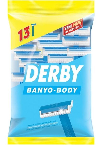 Derby Tıraş Bıçağı Banyo Body 10+3