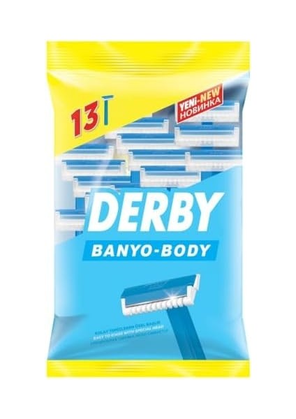 Derby Tıraş Bıçağı Banyo Body 10+3 modelleri