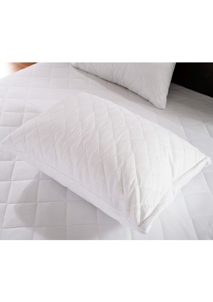 Pamukkale Kapitone %100 Pamuk Yastık Koruyucu Alez 2'li 50 x 70 cm