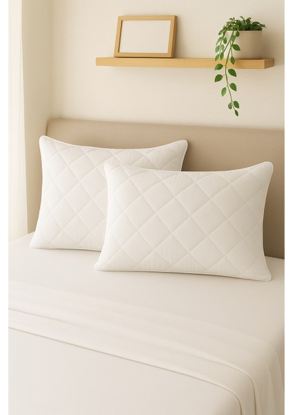 Pamukkale Kapitone %100 Pamuk Yastık Koruyucu Alez 2'li 50 x 70 cm indirimleri