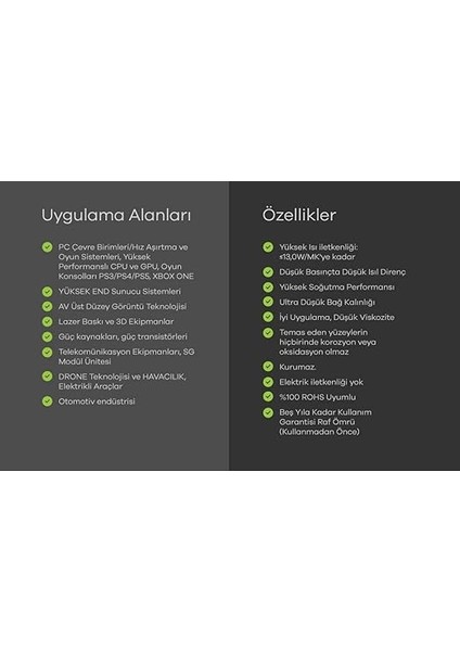 BRG-130 2gr Yüksek Performanslı Termal Macun 13W/M.K modelleri