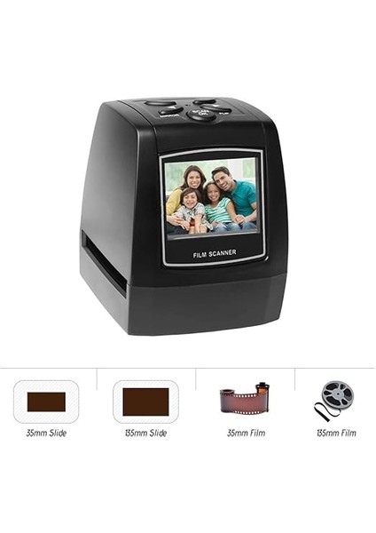 Negatif Film Tarayıcı 35MM 135MM Slayt Film Dönüştürücü 2.4 ile Fotoğraf Dijital Görüntü Görüntüleyici fırsatları