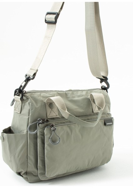 Sanmorris Kadın 4 Bölmeli Paraşüt Kumaş Ayarlanabilir Çapraz Askılı El ve Omuz Çantası modelleri