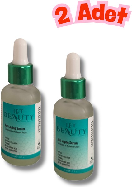 Anti-Aging Serum Canlandırıcı ve Yaşlanmaya Karşı Destek 30 ml 2 Adet