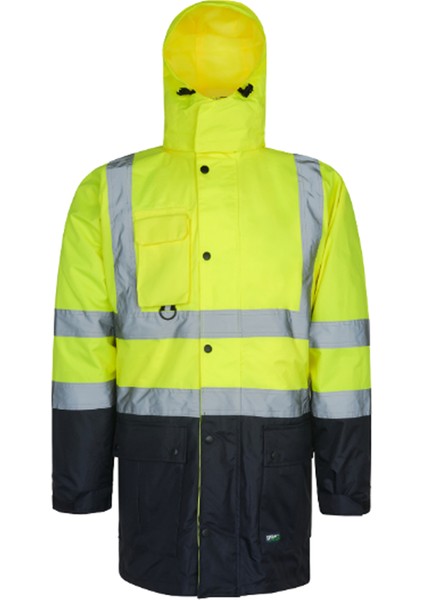 Nt-44 Oxford 5 In 1 Reflektörlü Parka (Sarı/lacivert)