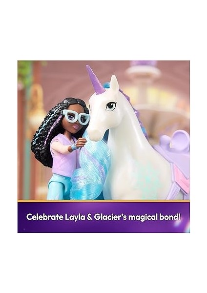 Academy Layla ve Tek Boynuzlu At Glacier Seti – Sevilen Netflix Dizisinden Yaklaşık 12 cm Orijinal Figürler, 4 Yaş+ Için fırsatları