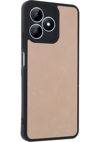 Realme Note 50 4g Kılıf Aras Deri Kapak - Pudra (K95)