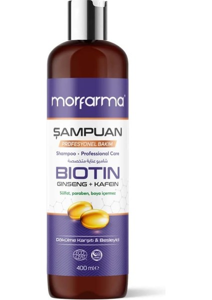 Profesyonel Bakım Şampuanı - Biotin + Ginseng + Kafein