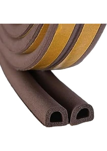 2 Metre (1x2=2 Metre) Yapışkanlı Kahverengi Kapı Pencere Bandı Fitili Soğuk Izolasyon Kauçuk Bantları indirimleri