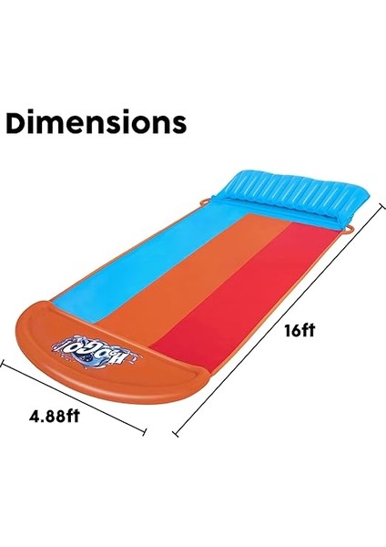 H2OGO! Tsunami Splash Ramp Üçlü Kaydırak 488 cm modelleri