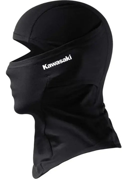 Kawasaki Reflektörlü Siyah Kar Maskesi Balaklava Motor Kış Spor