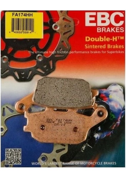 Honda Nx 500 Yarı Sinter Arka Fren Balatası Ebc