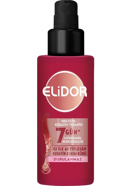 Elidor Isı Ile Aktifleşen Keratin Bakım Kürü Brezilya Keratin Terapisi Hidrolize Keratin Marula Yağı E Vitamini 90 ml