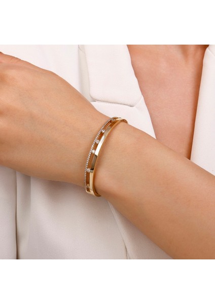 Tasarım Altın Kelepçe - 14K