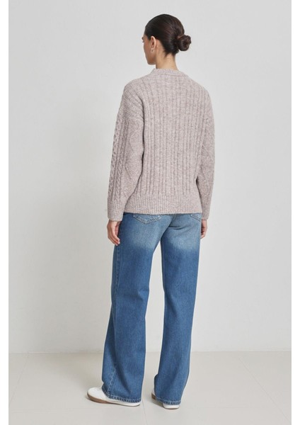 Vizon Desenli Uzun Kollu Triko indirimleri