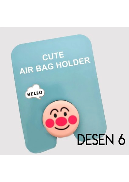 Ally 3D Sevimli Hayvanlar Pop Stand Telefon TUTUCU-(5775)