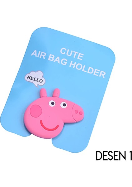 Ally 3D Sevimli Hayvanlar Pop Stand Telefon TUTUCU-(5775) fiyatları