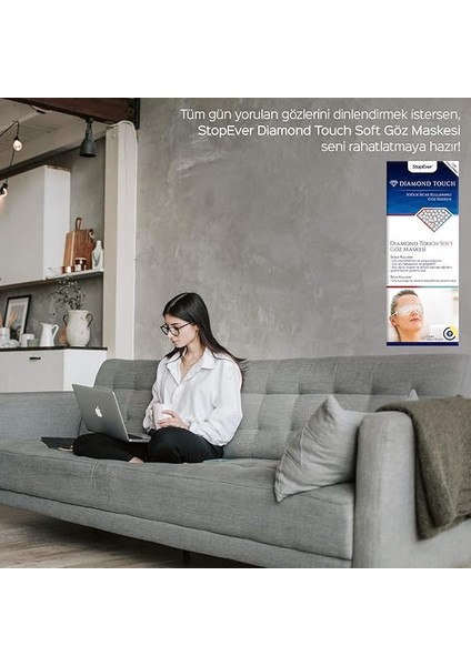 Diamond Touch Göz Maskesi | Soğuk & Sıcak Kullanıma Uygun | Migren, Sinüzit, Arpacık ve Göz Yorgunluğu Için Rahatlatıcı Etki indirimleri