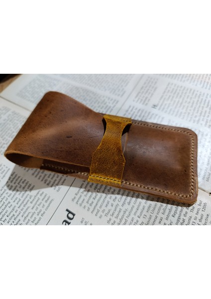 Crazy Gerçek Deri Özel Kalemleriniz Için Kalemlik ( 2*3 Kalem Için ) 28 cm \ 8 cm Büyük Boy LMN21