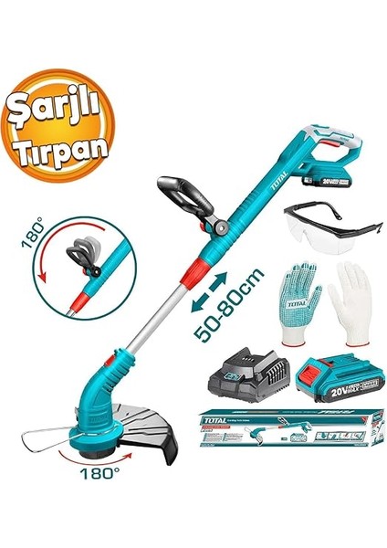 Elektrikli Şarjlı Yan Tırpan Kenar Kesme Çim Ot Biçme Li-On Tek Batarya Akülü Ayarlanabilir Başlık fırsatları