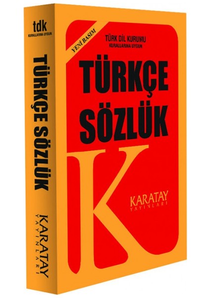 Sözlük Türkçe Plastik Kapak 1.hamur Sarı Karatay Yayınevi