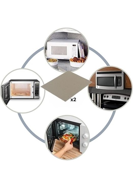 Fırın Kesilebilir Yansıtıcı Plaka, 13 x 16 cm 2 Adet, Arçelik, Kumtel, Termikel, Korkmaz ile Uyumlu indirimleri