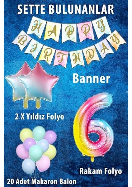 Gitti Gökkusagi Konsept Dogum Günü Seti (6 Yas) fiyatları