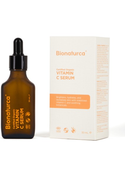 Organik Sertifikalı C Vitaminli Aydınlatıcı Yüz Serumu 30 M L- Bionaturca fiyatları