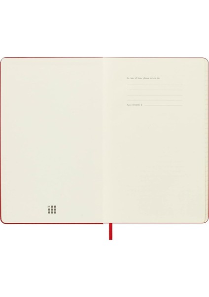 Çizgili Kırmızı Defter Sert Kapak