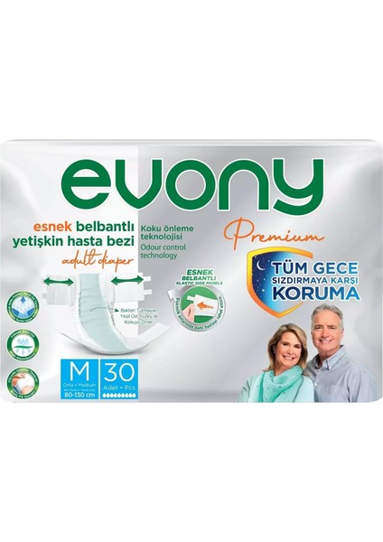 Evony Premium Yetişkin Bezi Medium 30 Adet modelleri
