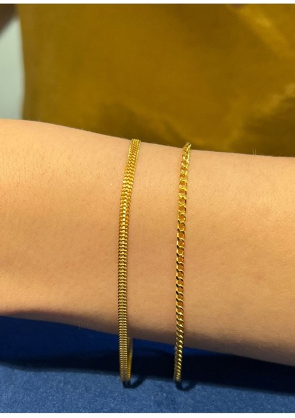 5 gr (Gram) Ikili Kombin Viyana & Gurmet Kunye 22(916) Ayar Altın