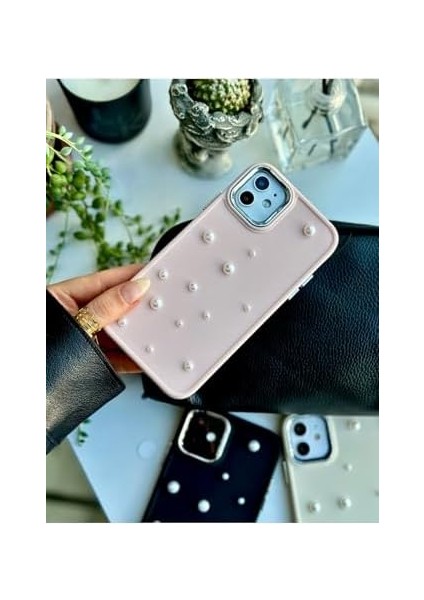 Aksesuar 11 Uyumlu 3D Oyuncaklı Pearl Tasarımlı Yumuşak Silikon Kılıf - Pembepearl fiyatları