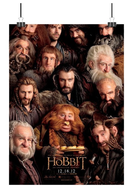 Hobbit Poster4 - Retro Duvar Dekoru