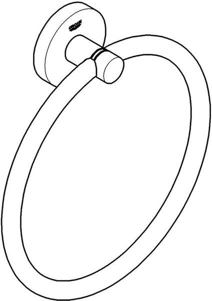 Start Quickfix Halka Havluluk, Duş/banyo Aksesuarları, Krom, 41174000 fırsatları