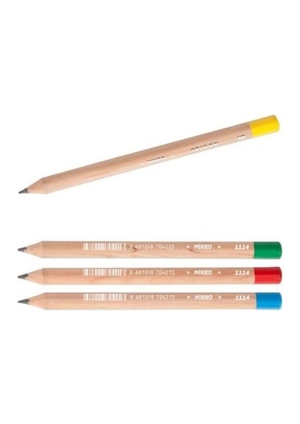 Ilk Kalemim Jumbo Üçgen Başlangıç Kalemi Naturel Renkli 4li Adet