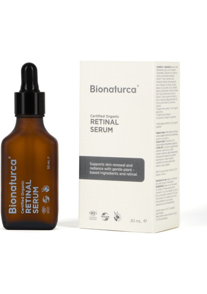 Organik Sertifikalı Retinal Yenileyici Yüz Serumu 30 ml - Bionaturca fiyatları