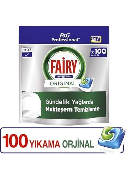 Fairy Professional Orjinal Bulaşık Makinesi Deterjanı Kapsülü 100 Yıkama