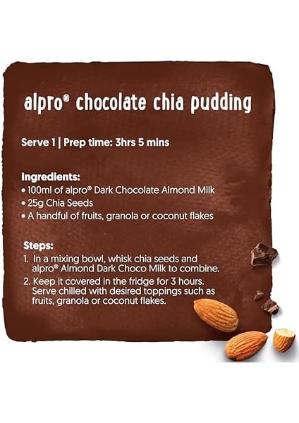 Alpro Badem Bitter Çikolata Içeceği 1000 ml