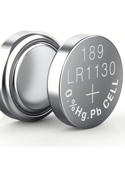 Adet AG10 Alkaline 189 V10GA LR54 D389 Sr Lr 1130 S1131E 389 LR54 SR54 Ag 10 SR1130W Düğme Pil (Terazi-Saat-Baskül Pili) (20)