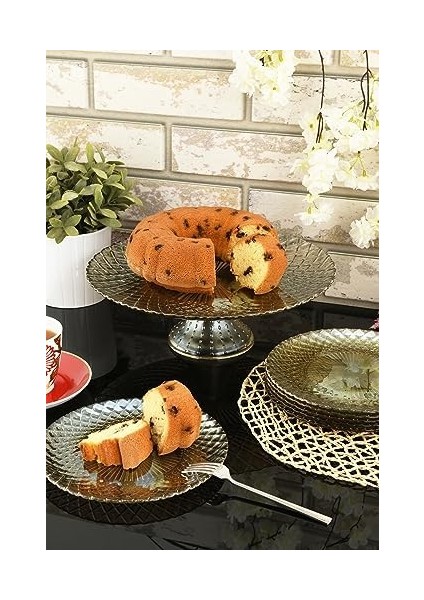 Belinda Cam Tatlı&kek Takımı 7 Parça Füme (Füme) fiyatları