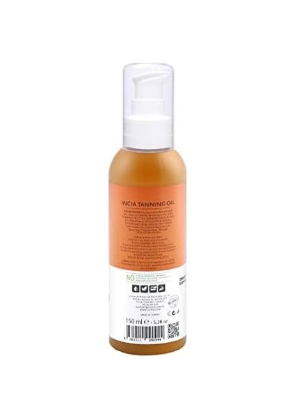 Incia Tanning Oil - Bronzlaştırıcı Yağ 150ML