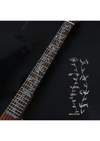 Gitar Klavye Kalemi Kakma Çıkartması, Kendin Yap Gitar Boynu Klavye Çıkartması, Bas Akustik Gitar, Elektro Gitar, Hayat Ağacı, Deniz Mavisi