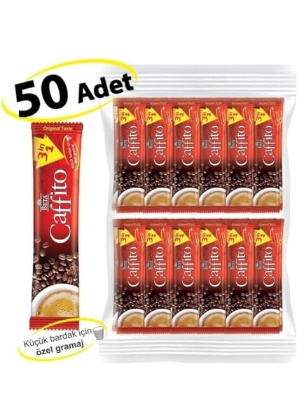 Beta Caffito 3 In 1 Classic Küçük Boy 50 x 10 gr fiyatları