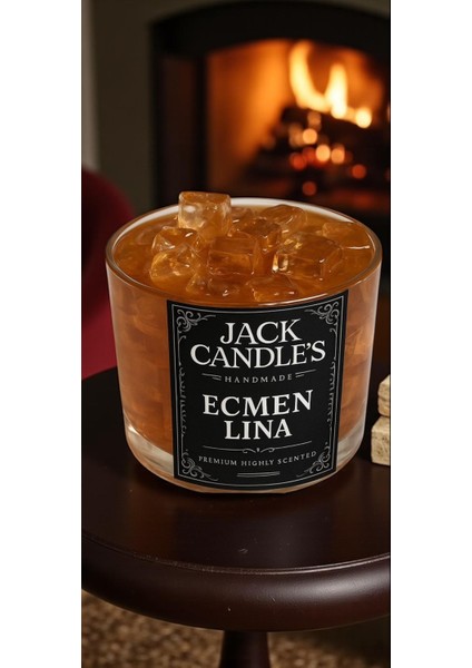 Şık Tasarımlı Viski Jel Mum