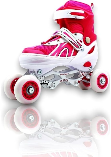 Çocuk Pateni Alıştırma Pateni 2+2, 2+1 Ayarlanabilir Teker ve Numaralı Başlangıç Pateni (34-37)