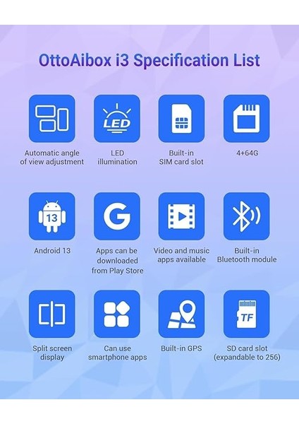 Ottoaibox I3 Bmw, Android 13, Kablosuz/wireless Carplay Üzerinden SM6125 Android Box, Wi-Fi Hotspot, Sım Kart, Google Play Store, Netflix, Youtube Destekli (Imeı Kayıtlı) modelleri